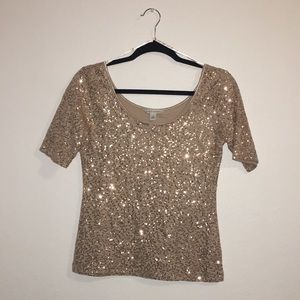 Banana Republic Sequin Dress Shirt